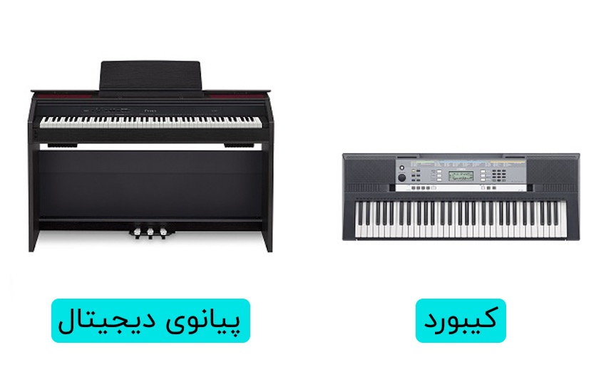 تفاوت پیانو دیجیتال و کیبورد در چیست؟
