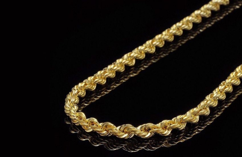 خرید زنجیر طلا - زنجیر طنابی