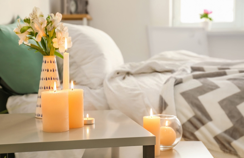 انواع شمع برای اتاق‌خواب