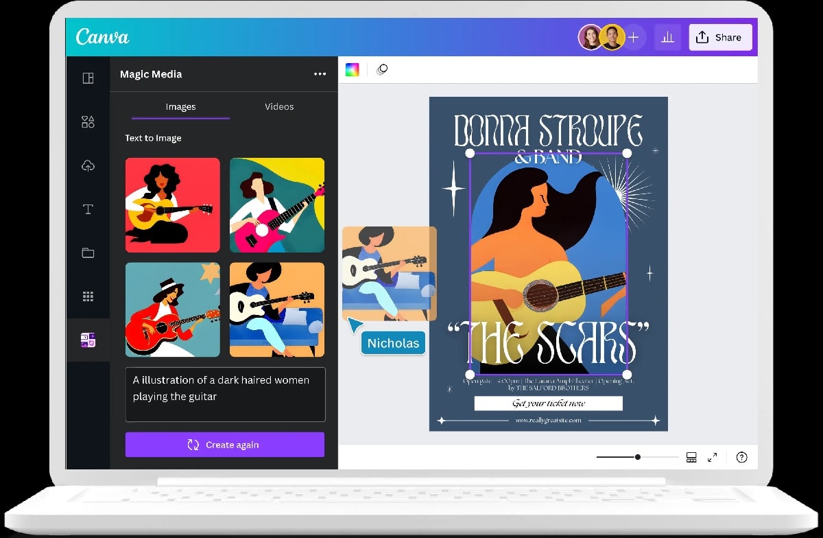 هوش مصنوعی Canva