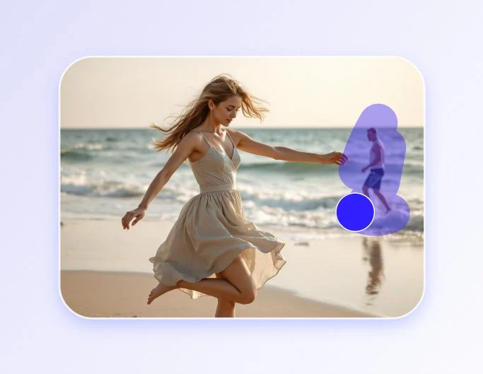 هوش مصنوعی حذف اشیا از عکس Fotor