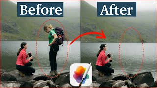 حذف اشیا از عکس با هوش مصنوعی Pixelmator