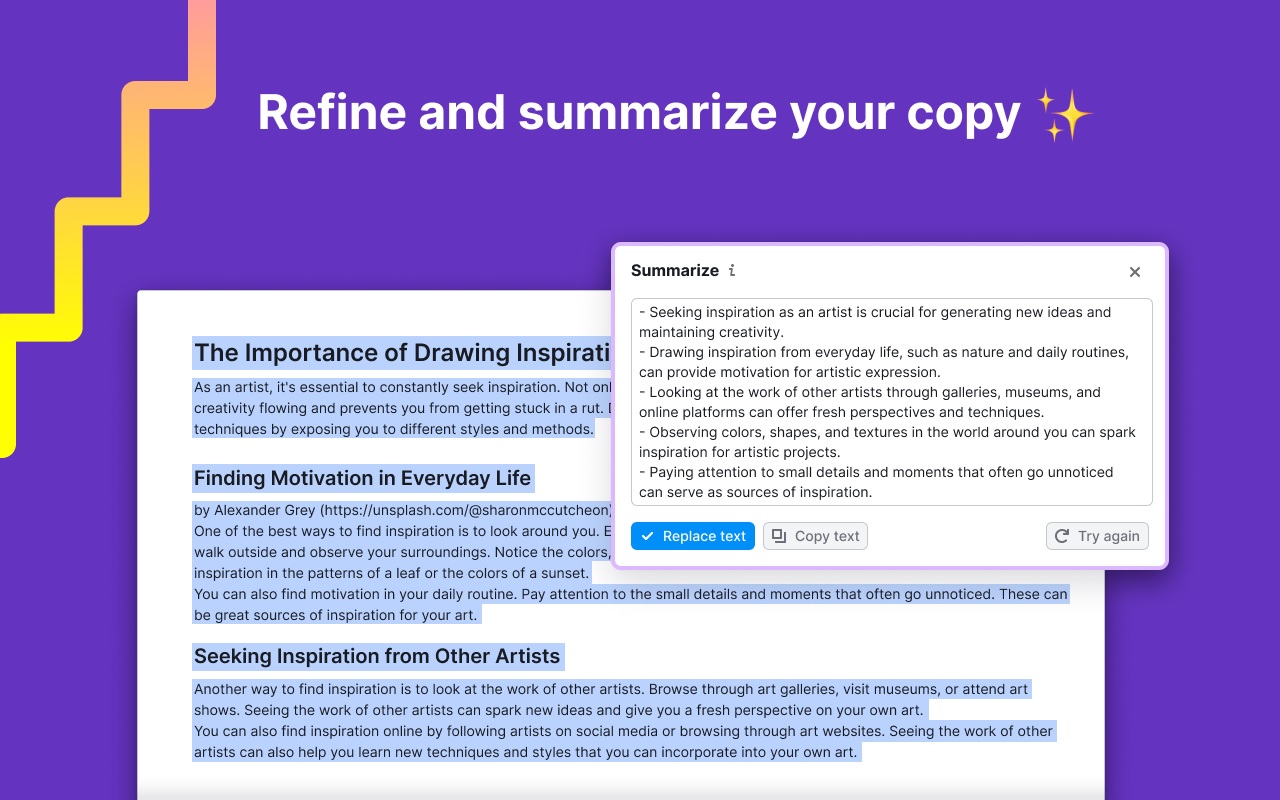 هوش مصنوعی Semrush AI Summarizer