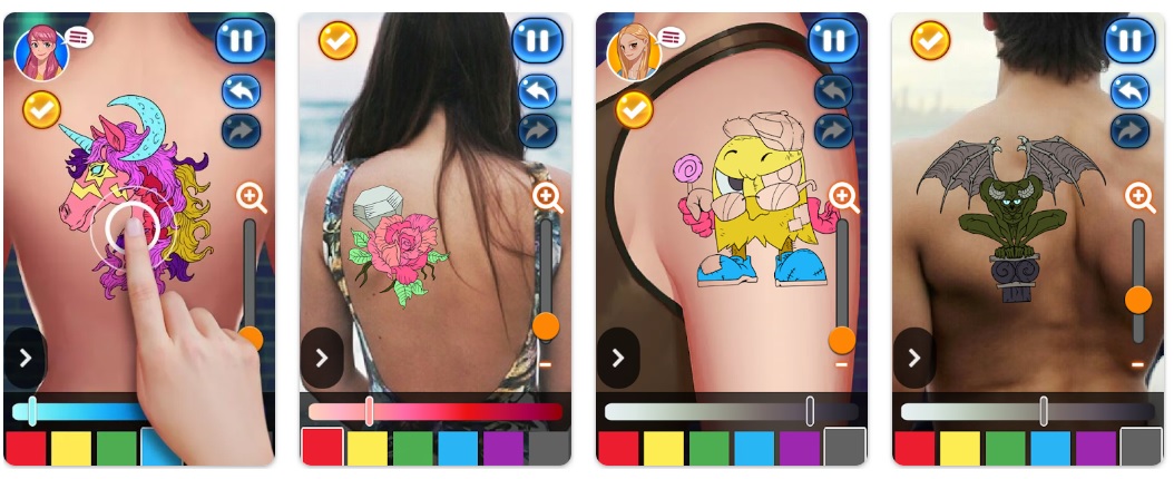 برنامه موبایلی طراحی تتو Tattoo Master