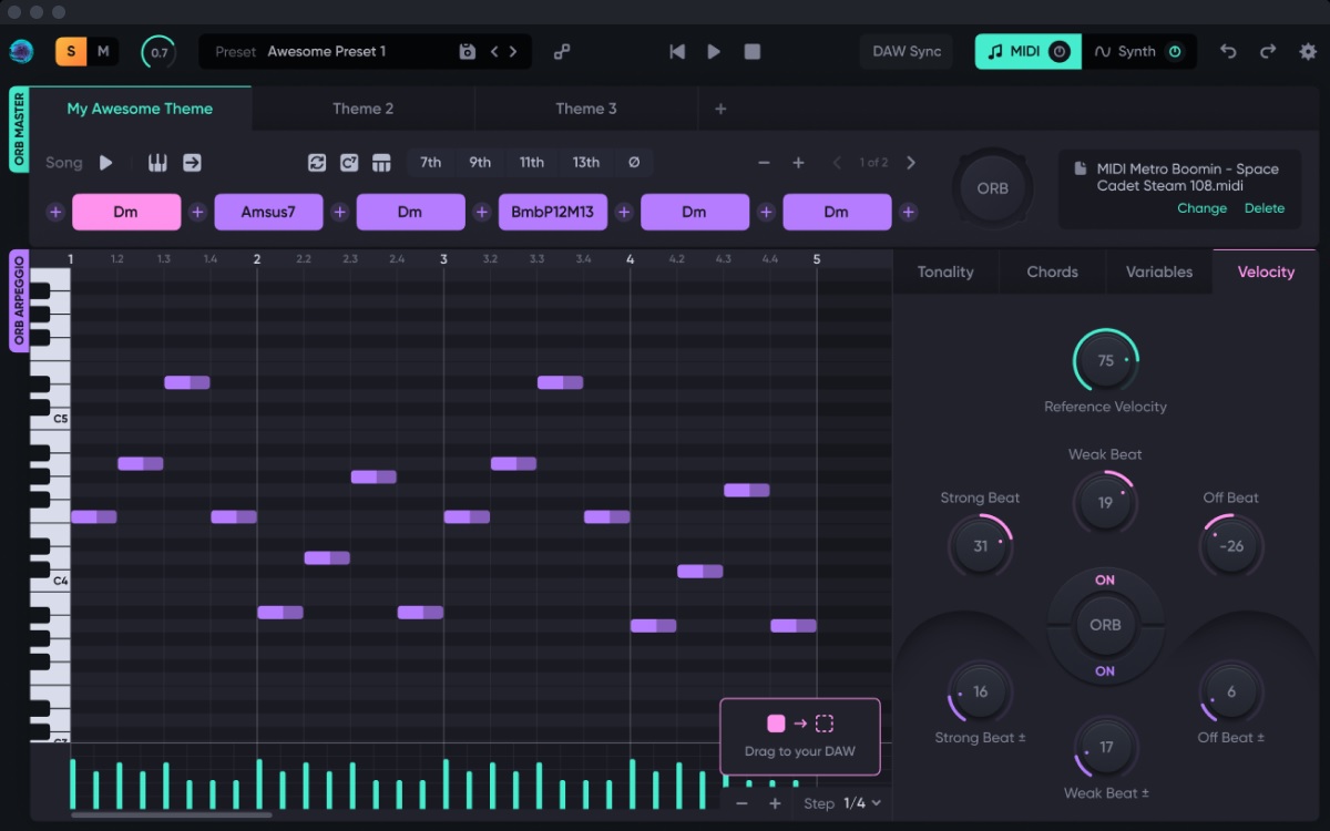 هوش مصنوعی ساخت آهنگ Orb Producer Suite
