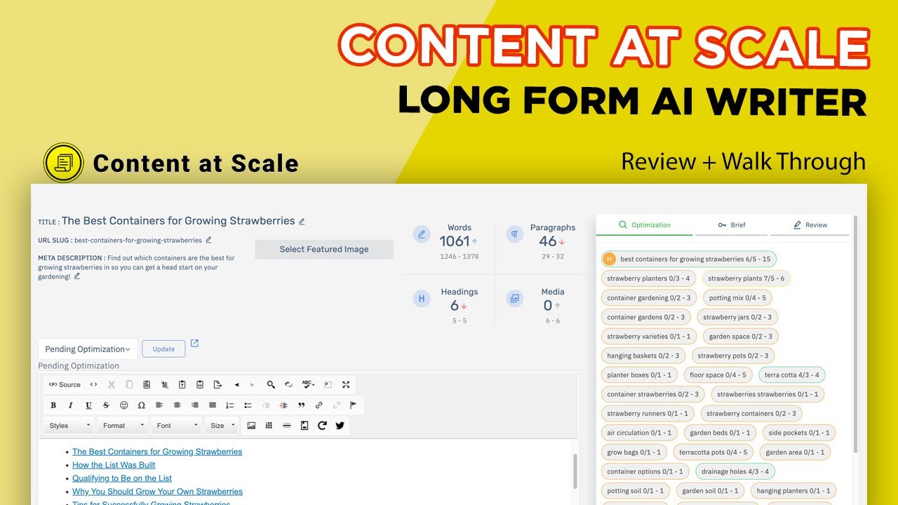 هوش مصنوعی برای تولید محتوا Content at Scale