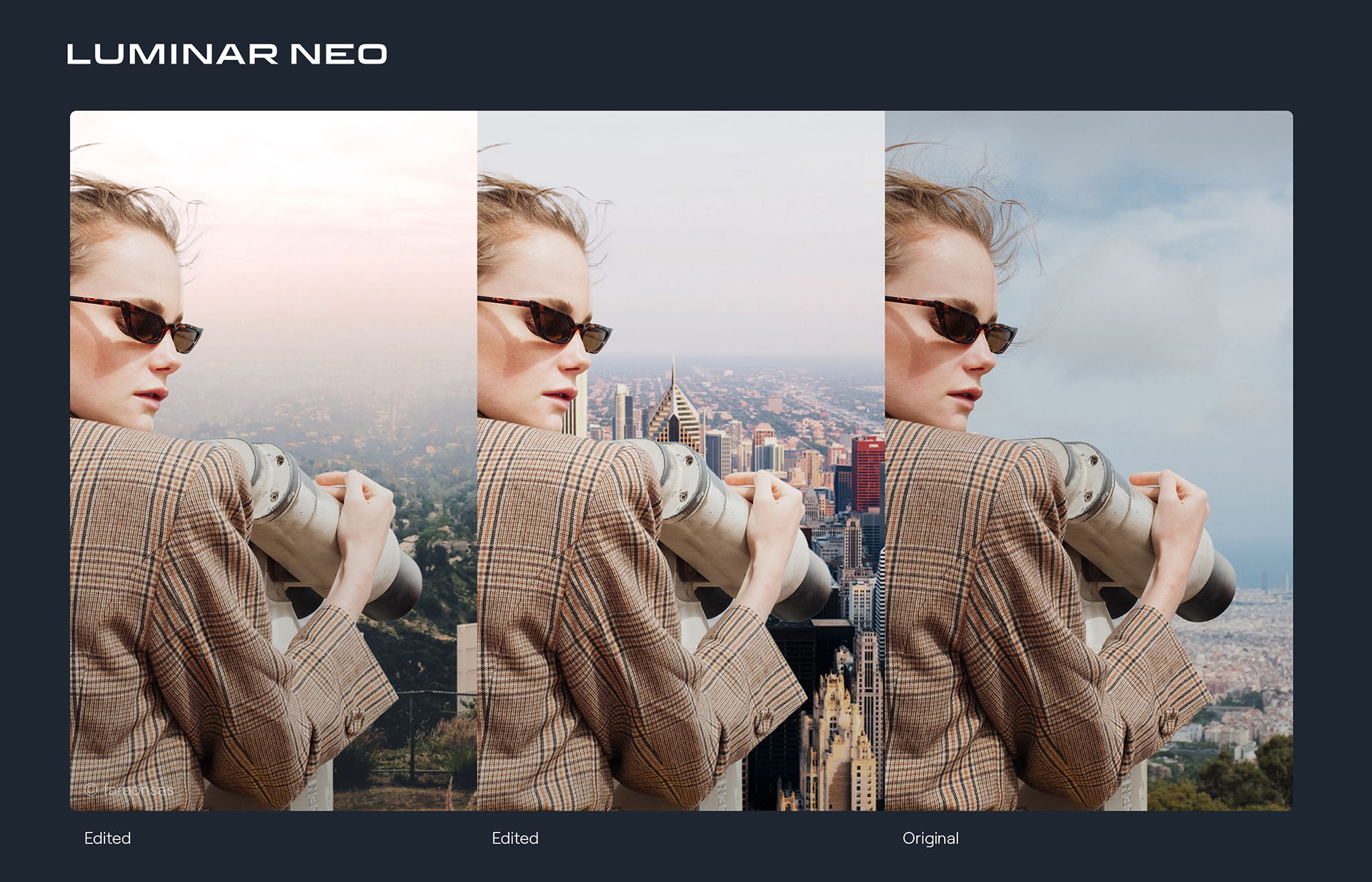 هوش مصنوعی ادیت عکس luminar neo