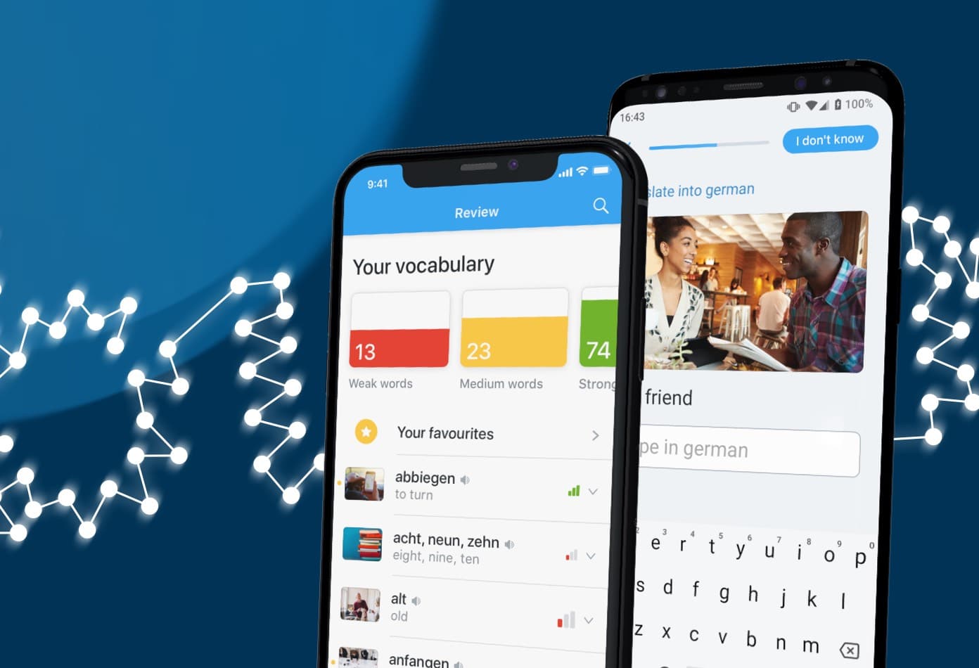 هوش مصنوعی یادگیری زبان busuu