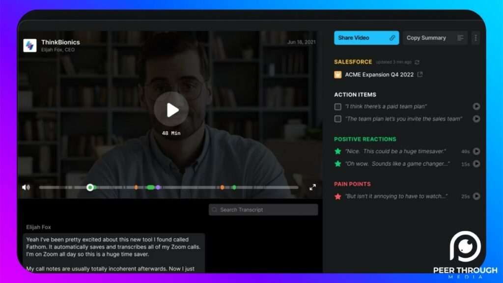هوش مصنوعی جزوه نویس Fathom