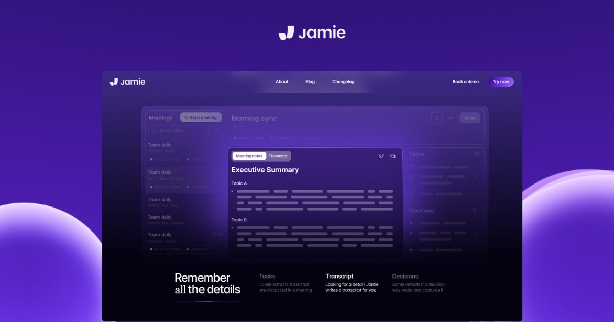 هوش مصنوعی تبدیل ویس به متن Jamie 