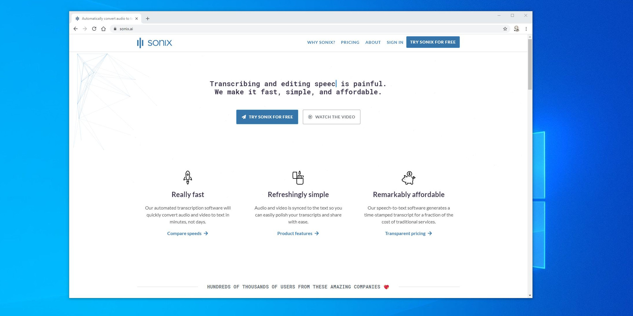 هوش مصنوعی تبدیل ویس به متن Sonix