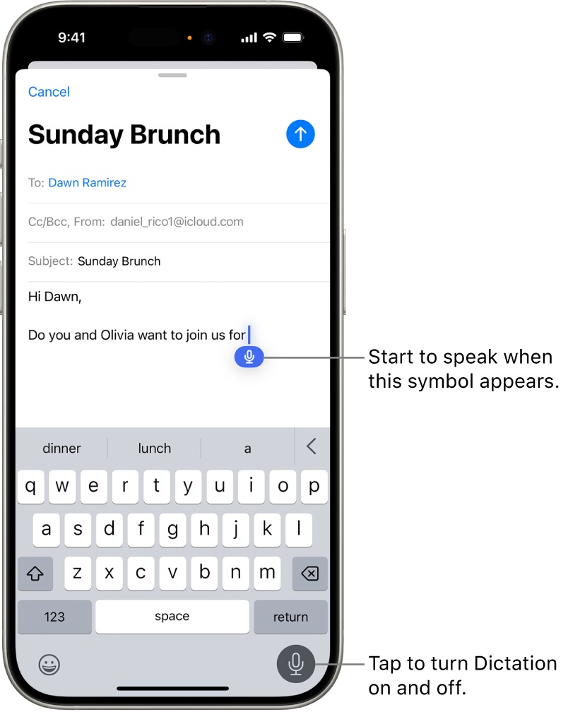 هوش مصنوعی تبدیل ویس به متن Apple Dictation