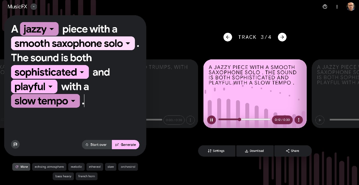 هوش مصنوعی ساخت آهنگ Google MusicFX