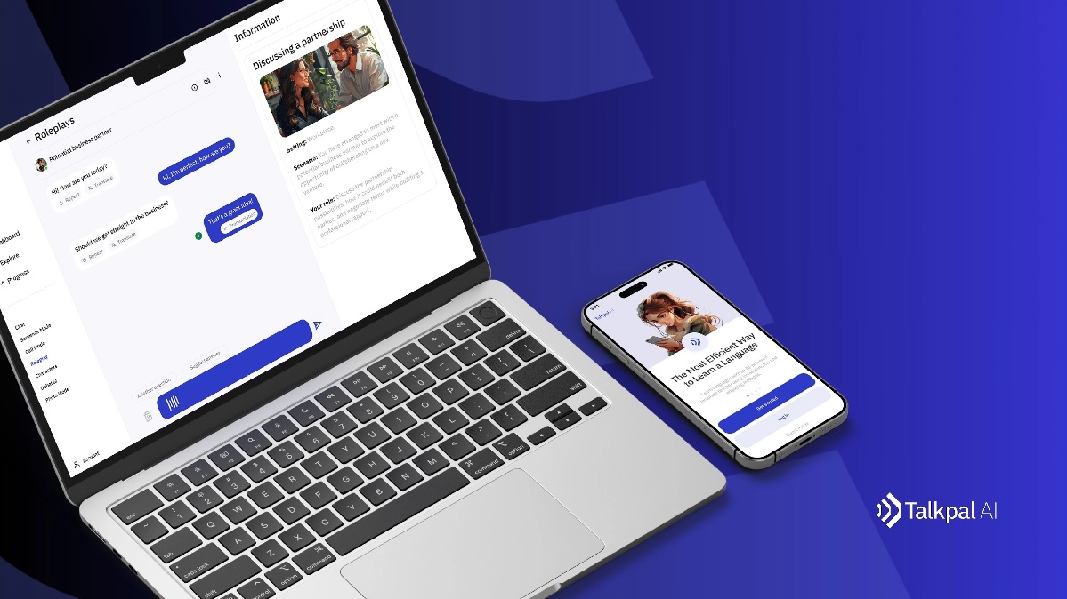 هوش مصنوعی یادگیری زبان TalkPal