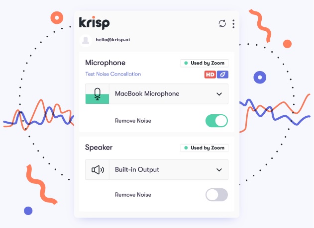 هوش مصنوعی حذف نویز Krisp