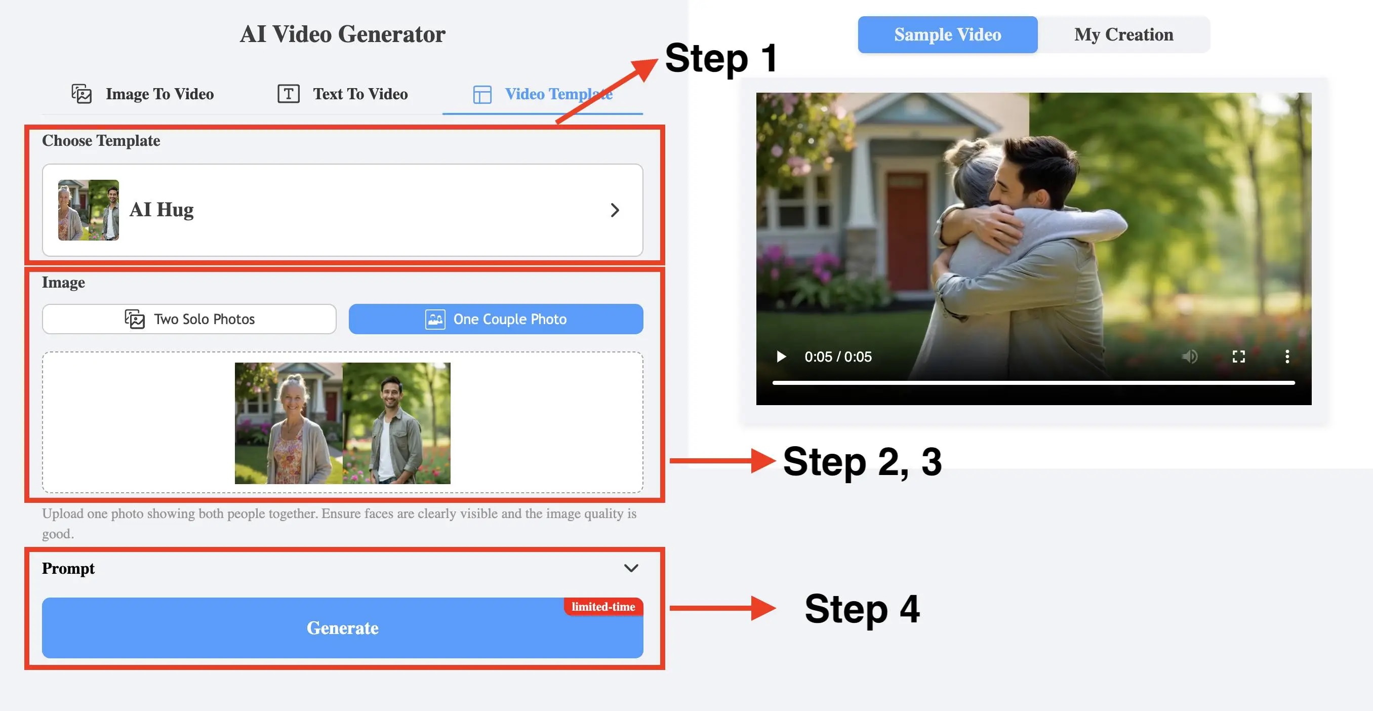 هوش مصنوعی بغل کردن Remaker AI