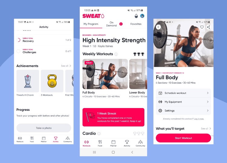 اپ ورزشی Sweat