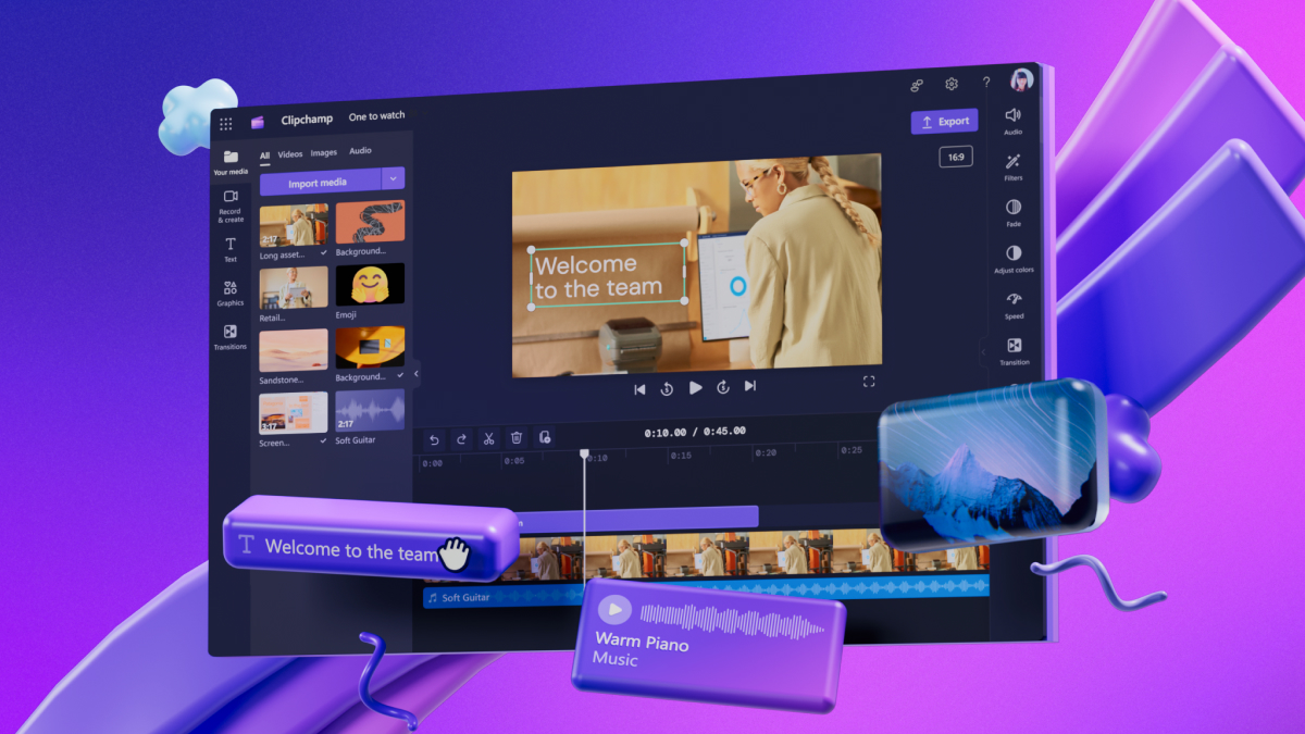 اپ ادیت ویدئو Clipchamp