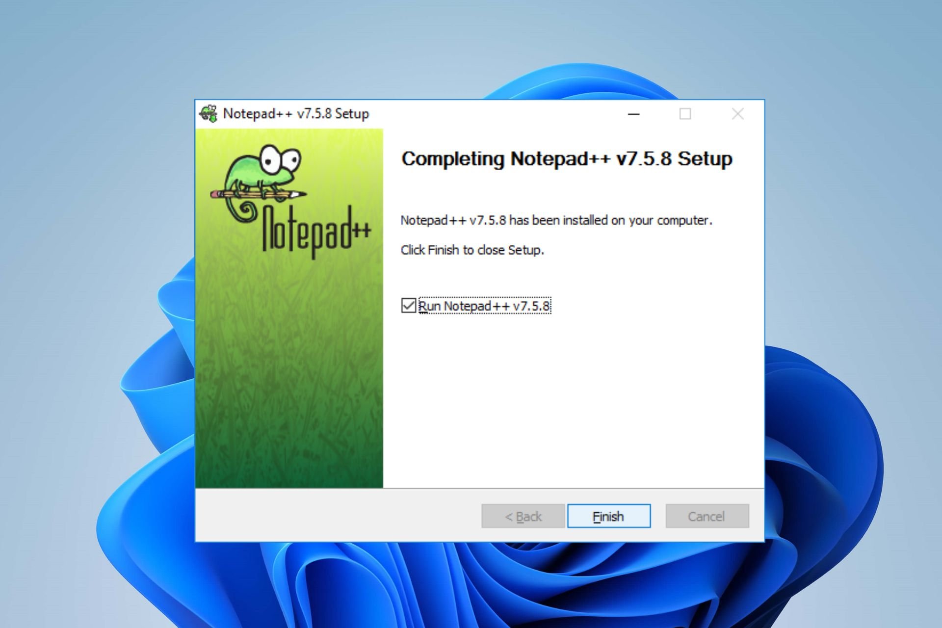 Notepad++ روی ویندوز