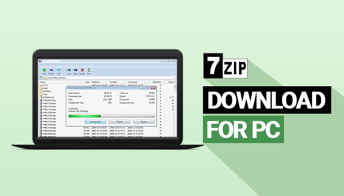 7-Zip روی لپتاپ
