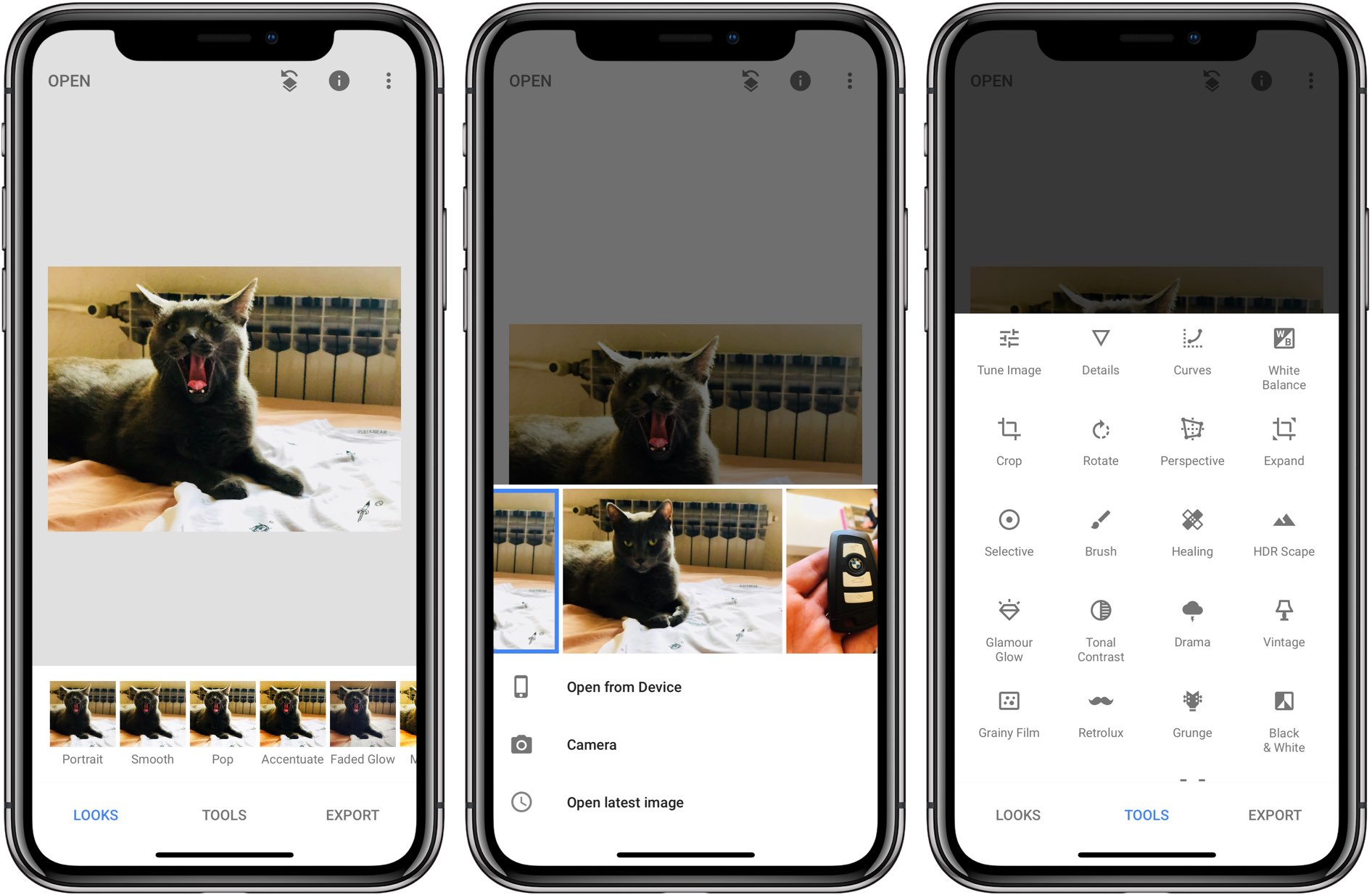 اپ Snapseed برای آیفون