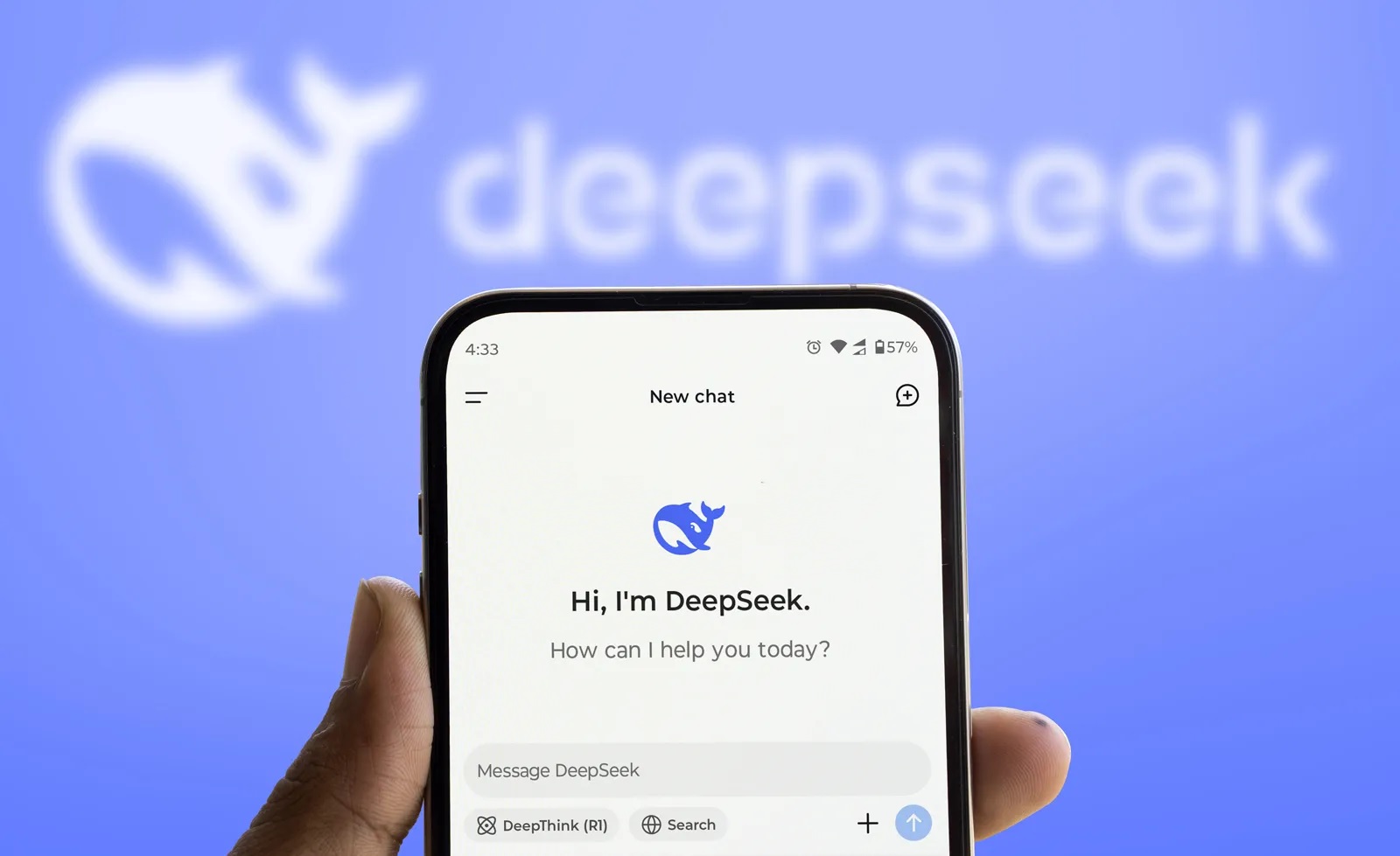 هوش مصنوعی دیپ‌ سیک DeepSeek در موبایل