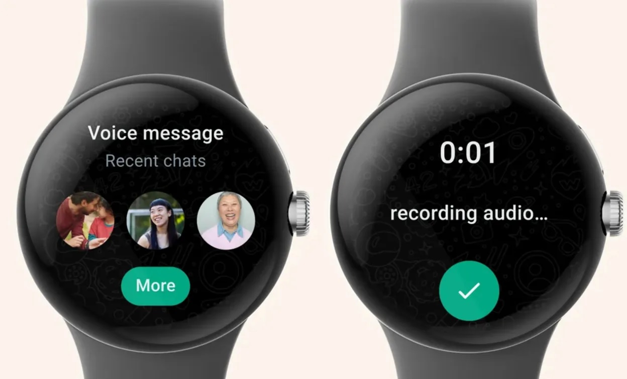 واتساپ روی ساعت هوشمند Wear OS