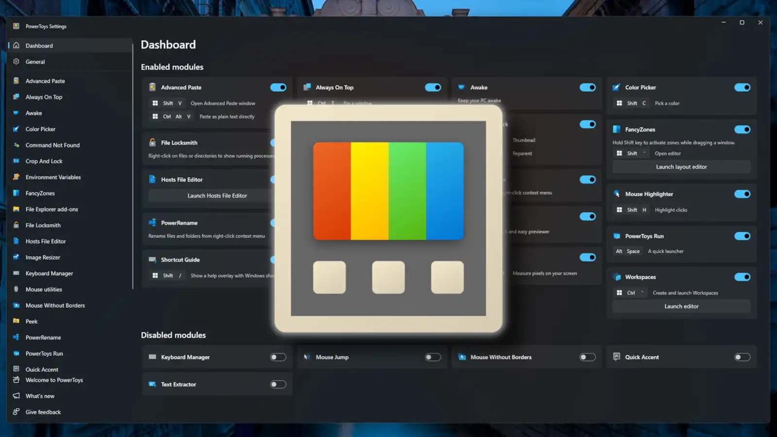 برنامه Microsoft PowerToys ویندوز
