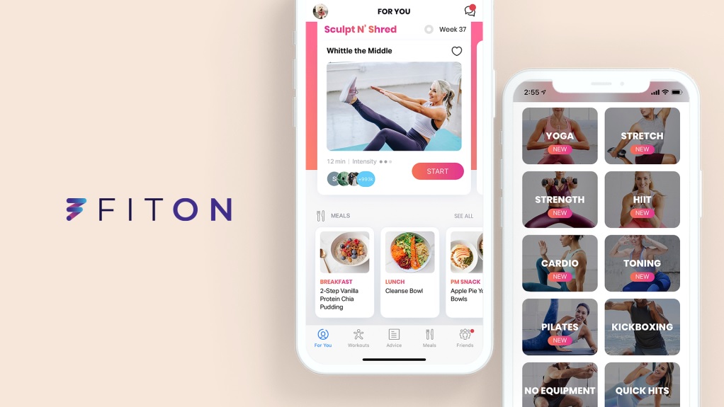 اپ ورزشی FitOn در موبایل