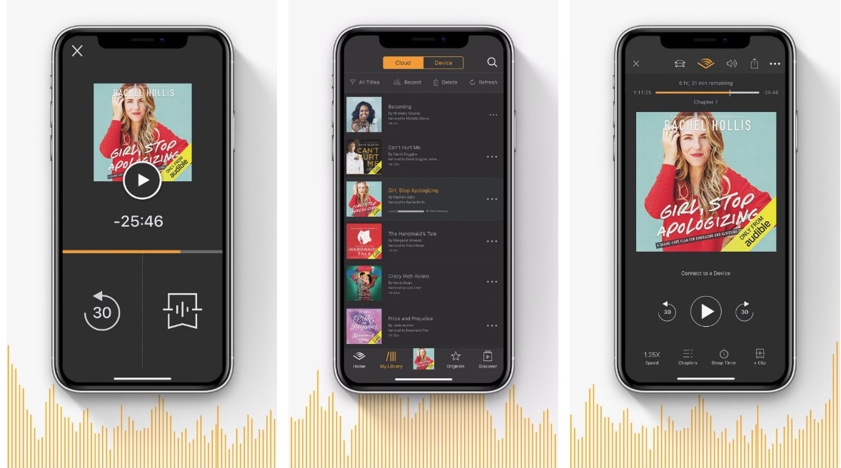 اپلیکیشن Audible در موبایل