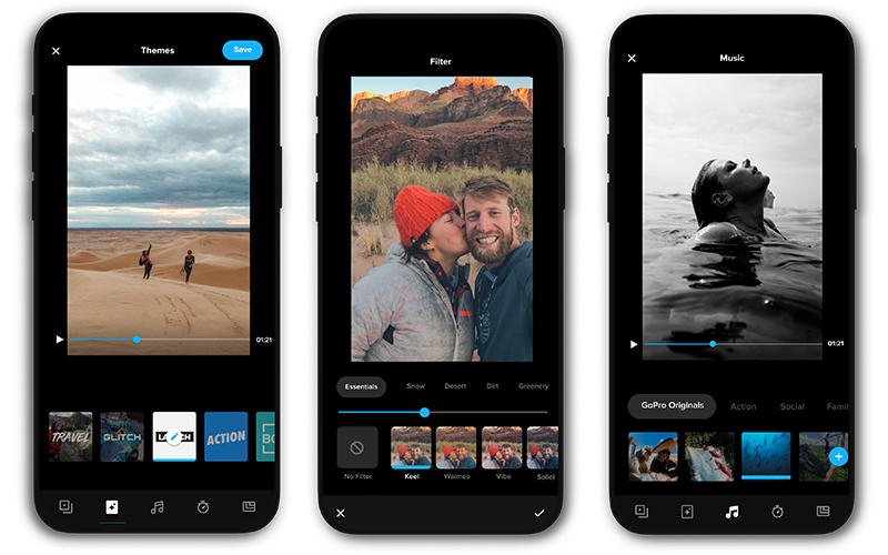 اپ ادیت ویدئو GoPro Quik